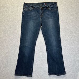 Stetson Women’s Size 18 Long Jeans Blue Dark Wash Denim Classic Bootcut Jeans